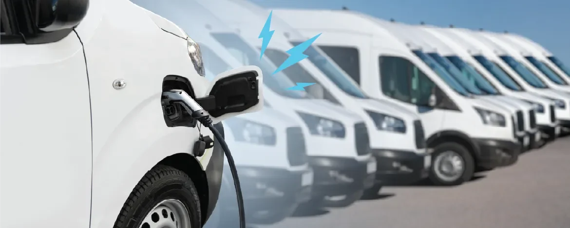Vans on charge